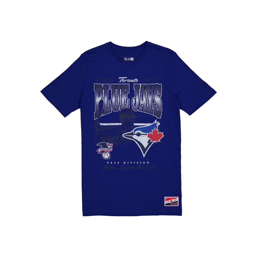 New Era Toronto Blue Jays Throwback Distress T-Shirt - Size 3XL
